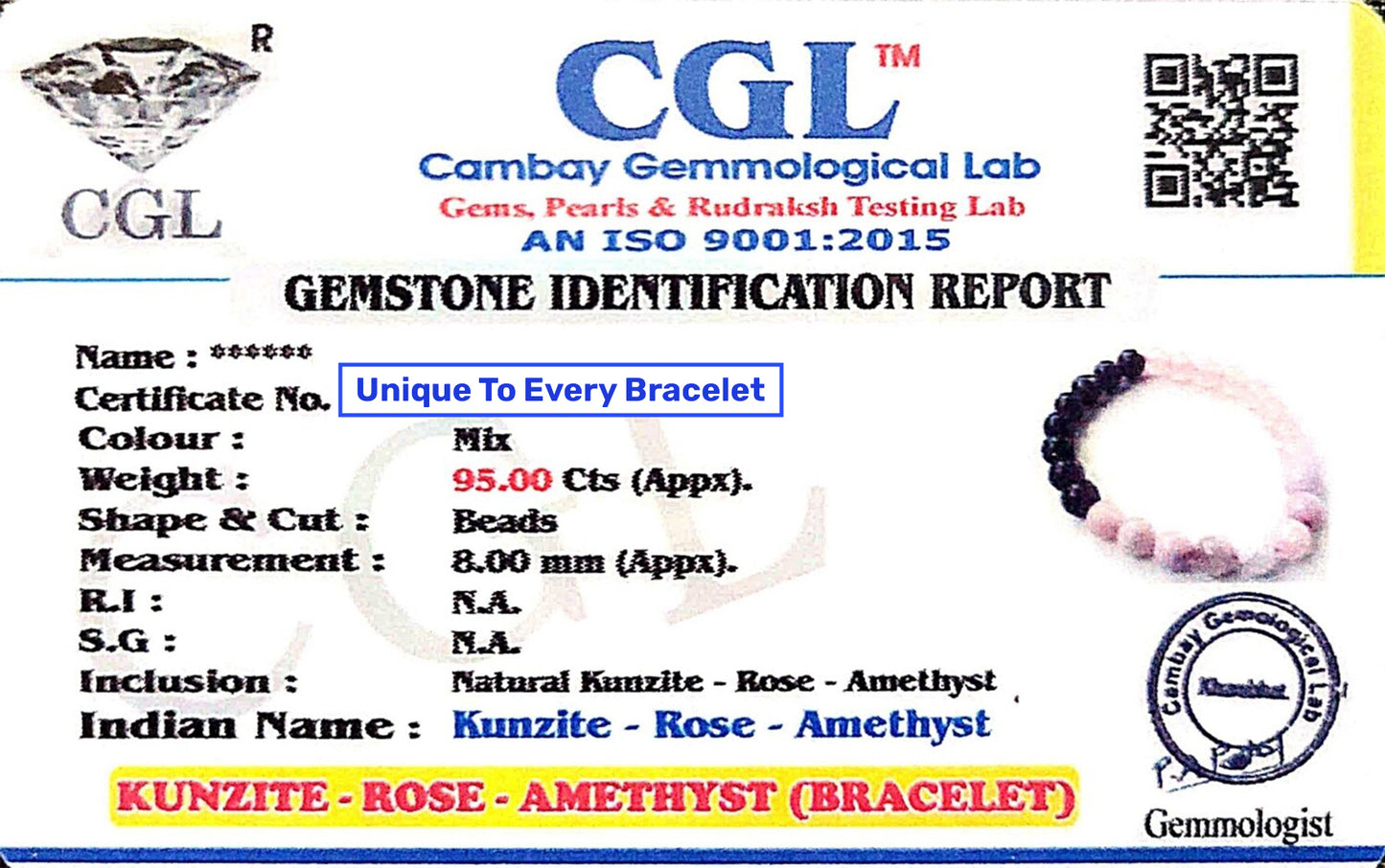 Energized Niyamas Bracelet