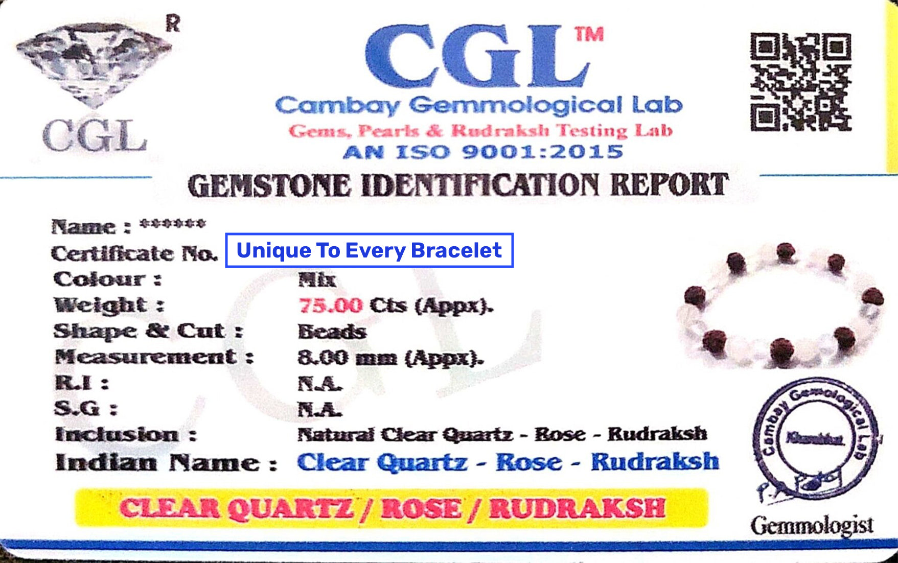 Energized Shiv Rudra Shakti Bracelet