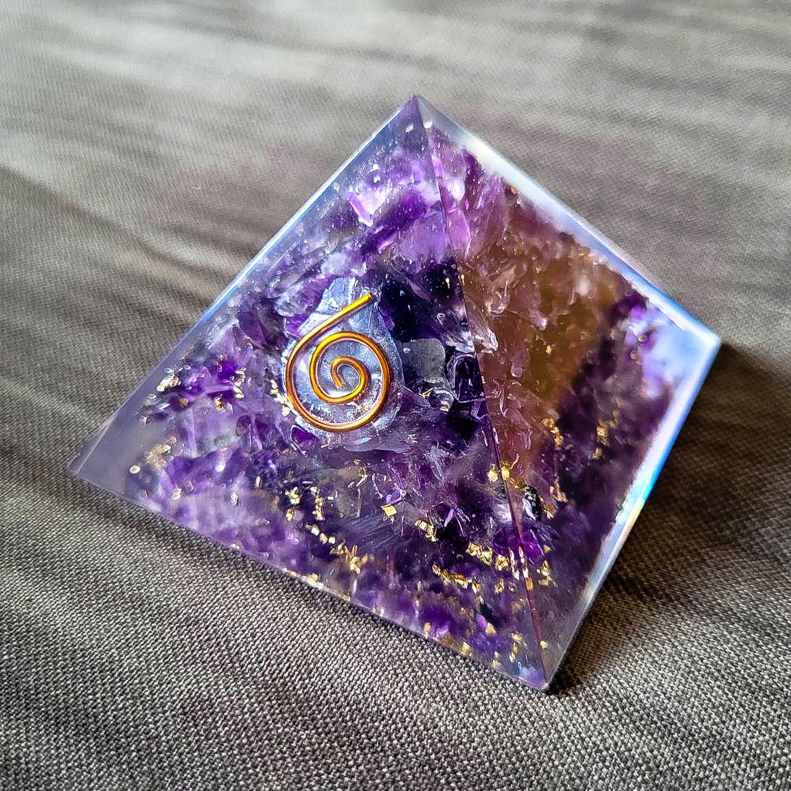 Energized Amethyst Pyramid