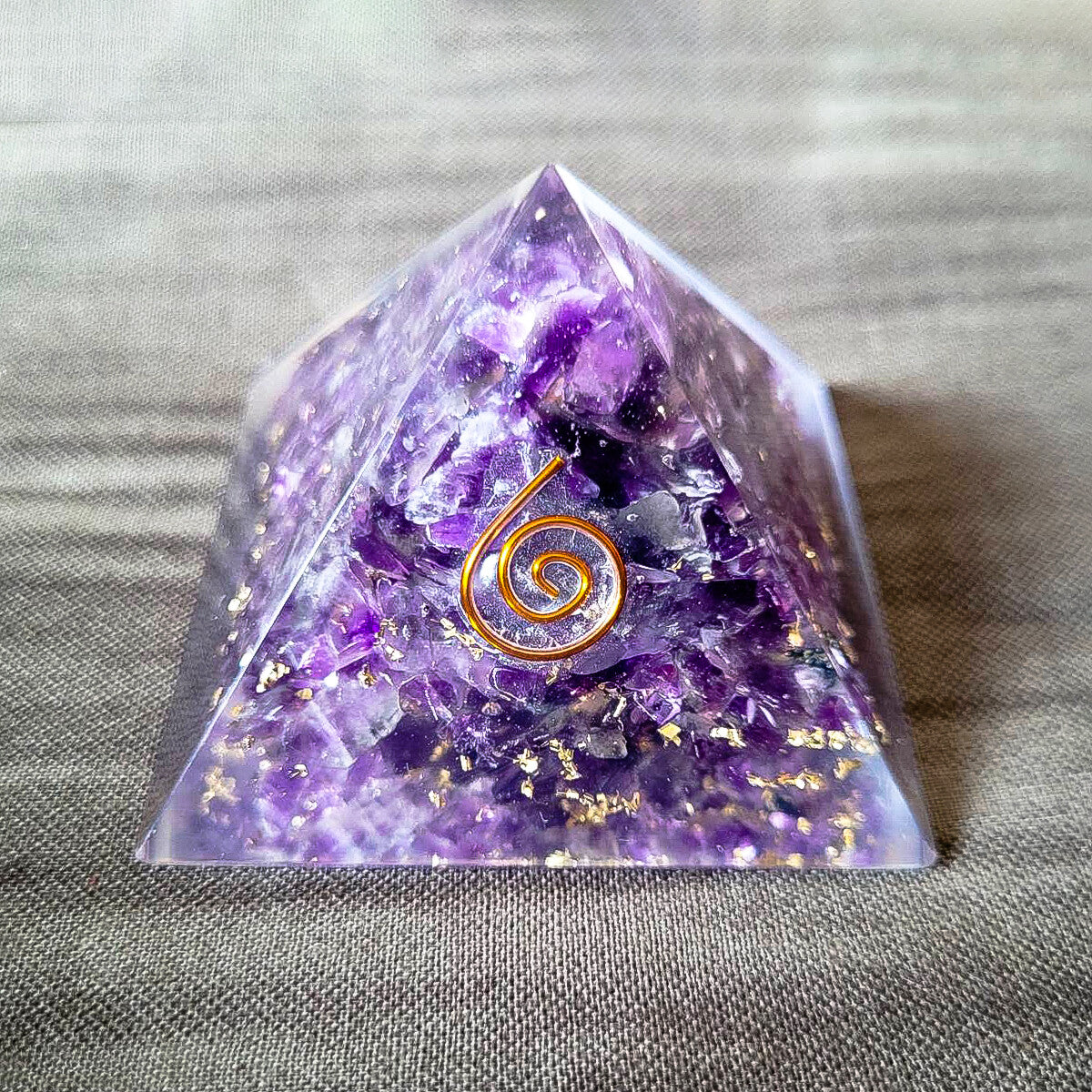 Energized Amethyst Pyramid