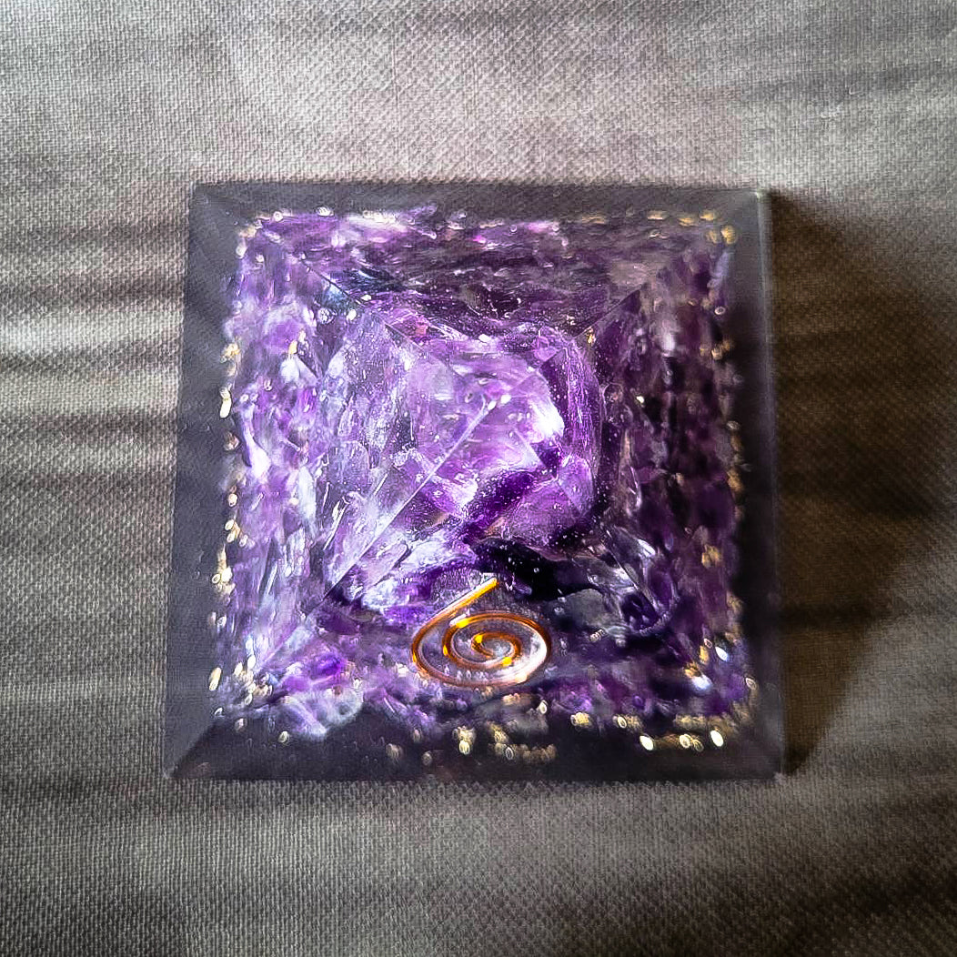 Energized Amethyst Pyramid