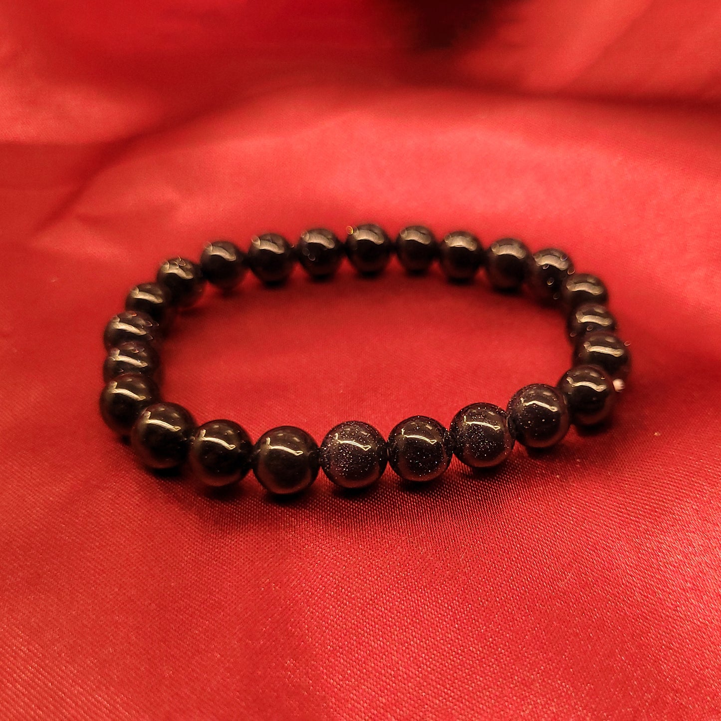 Energized Blue Gold Stone Bracelet