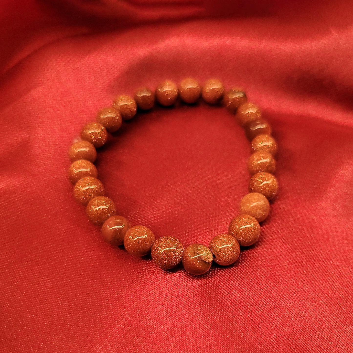 Energized Red Gold Stone Bracelet