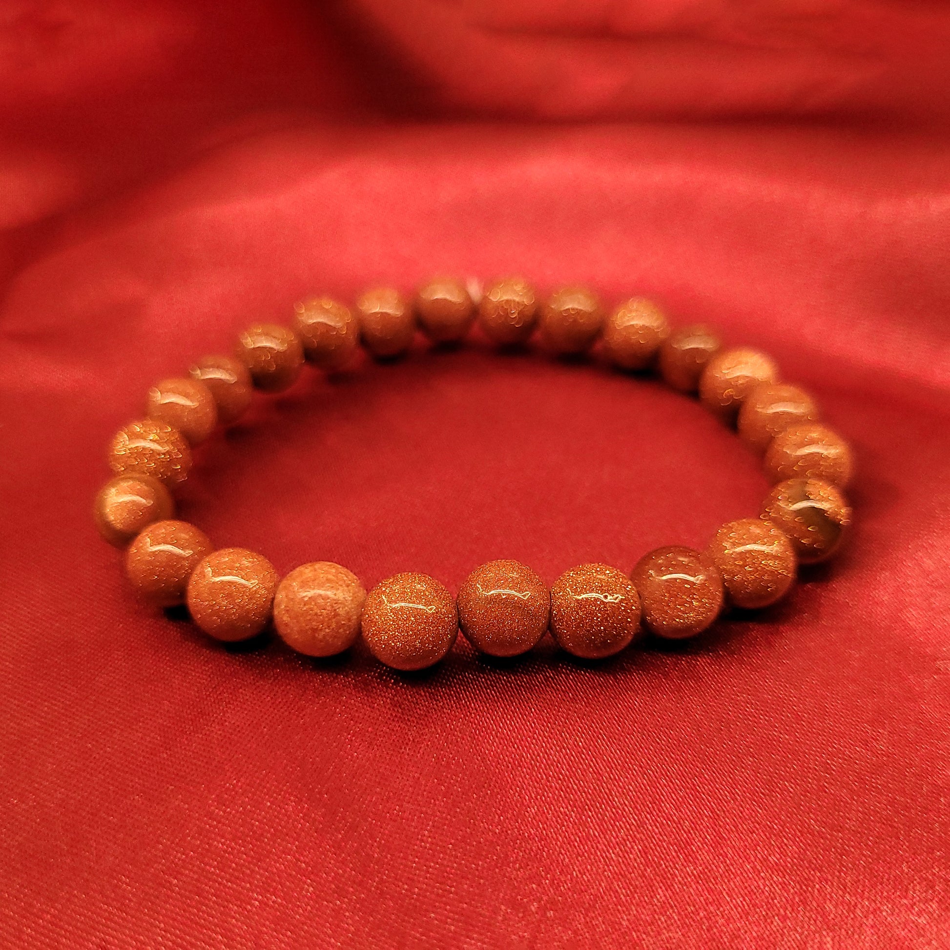 Energized Red Gold Stone Bracelet