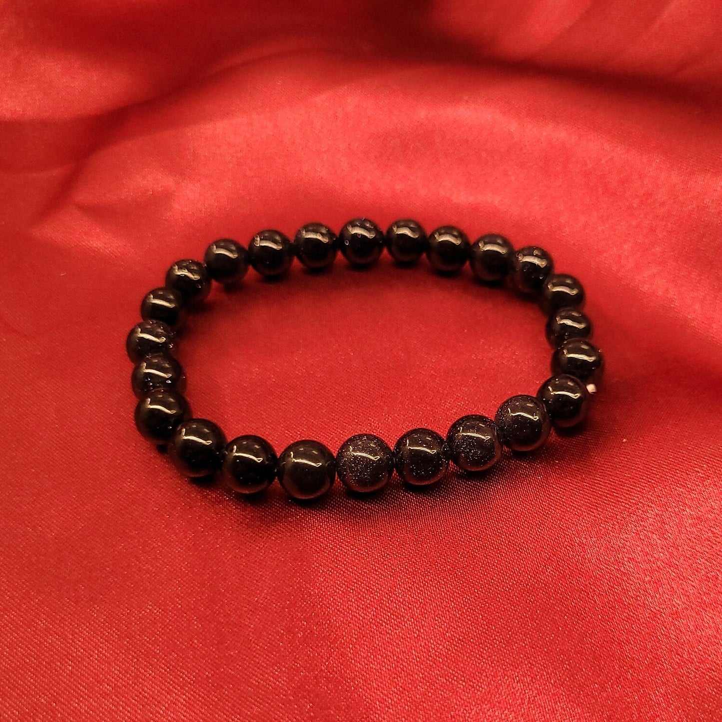 Energized Blue Gold Stone Bracelet