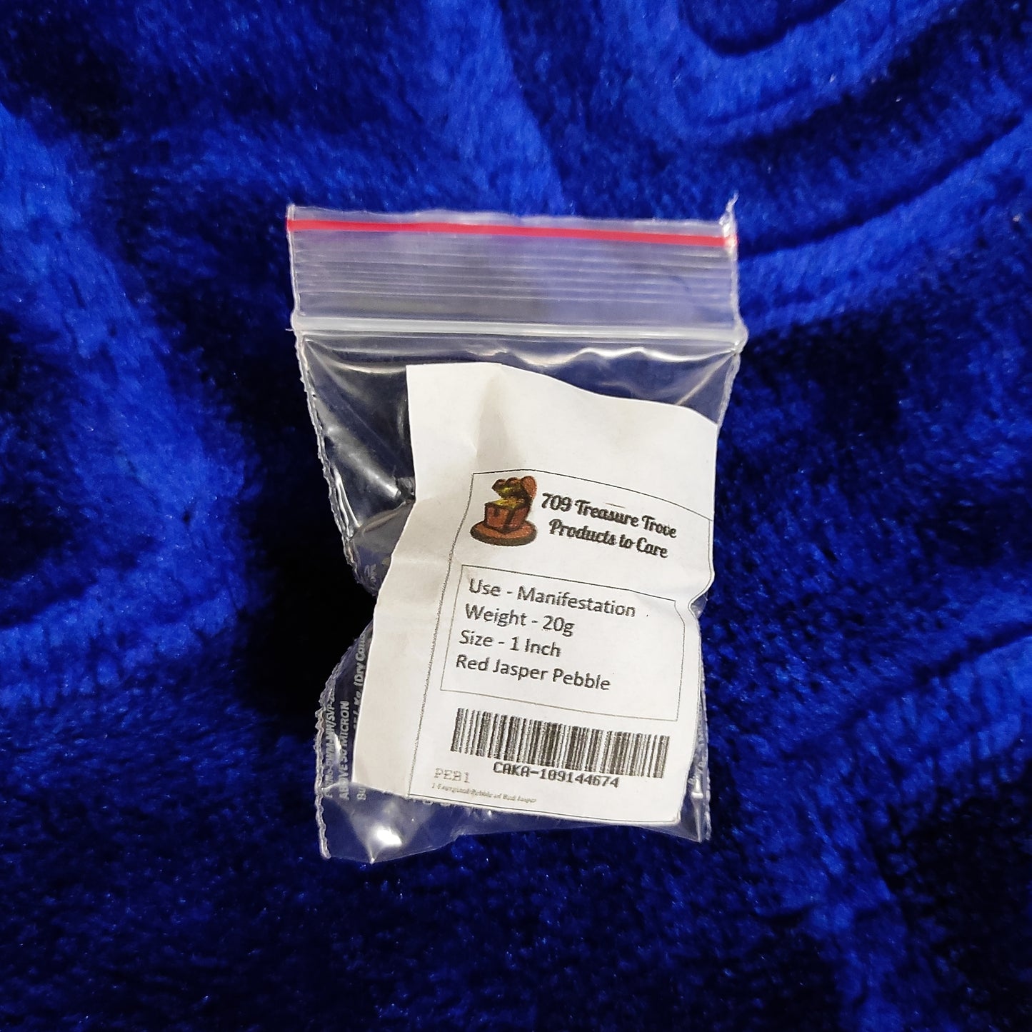 1 Energized Pebble of Red Jasper Pebble