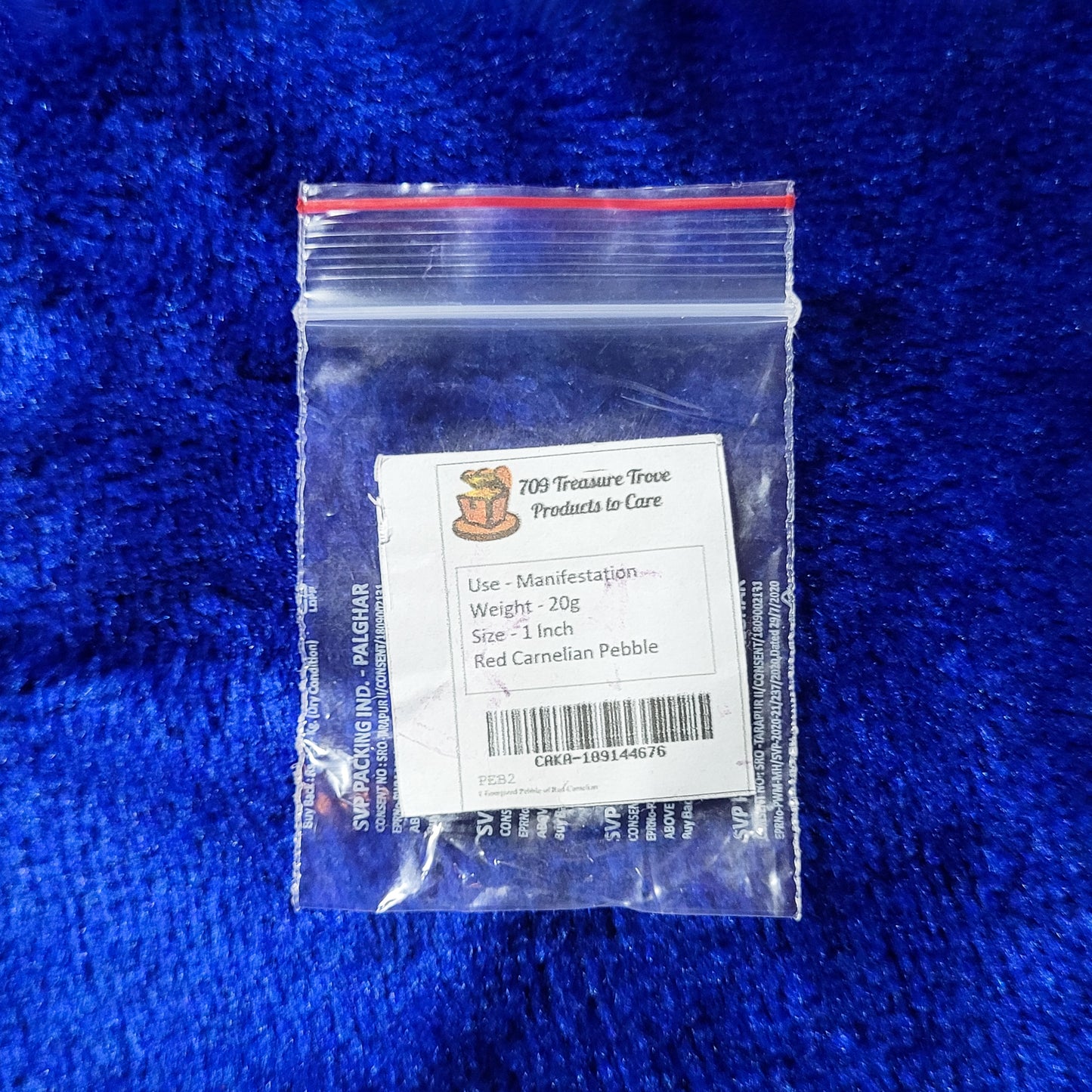 1 Energized Pebble of Red Carnelian Pebble