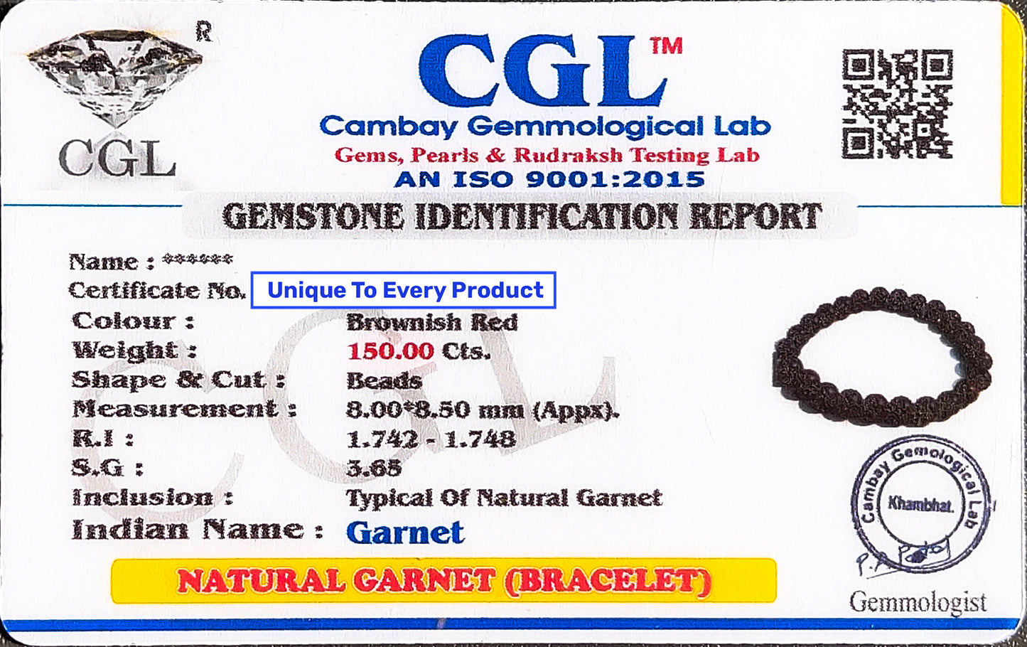 Energized Garnet Bracelet