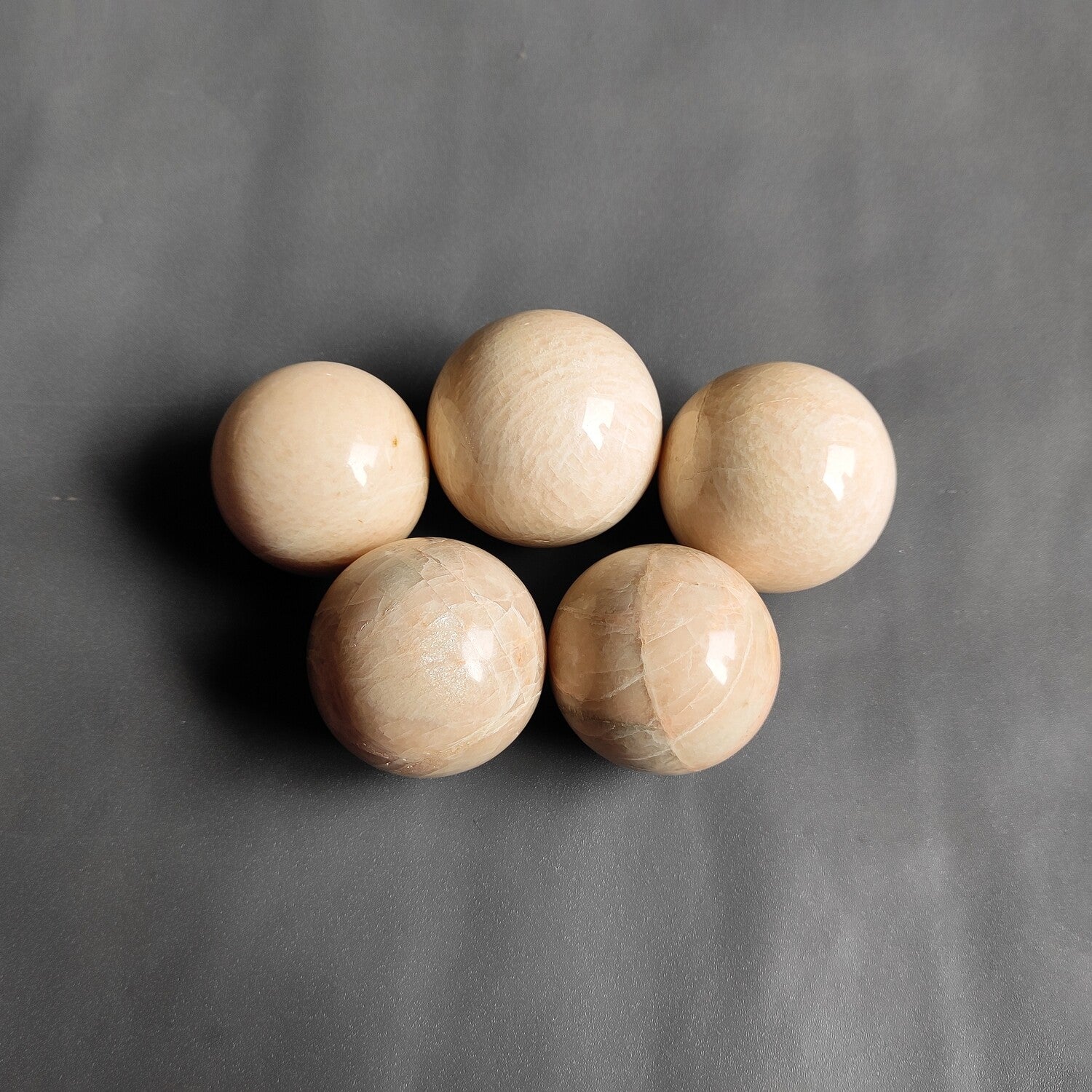 1 Energized Sphere of Peach Moonstone