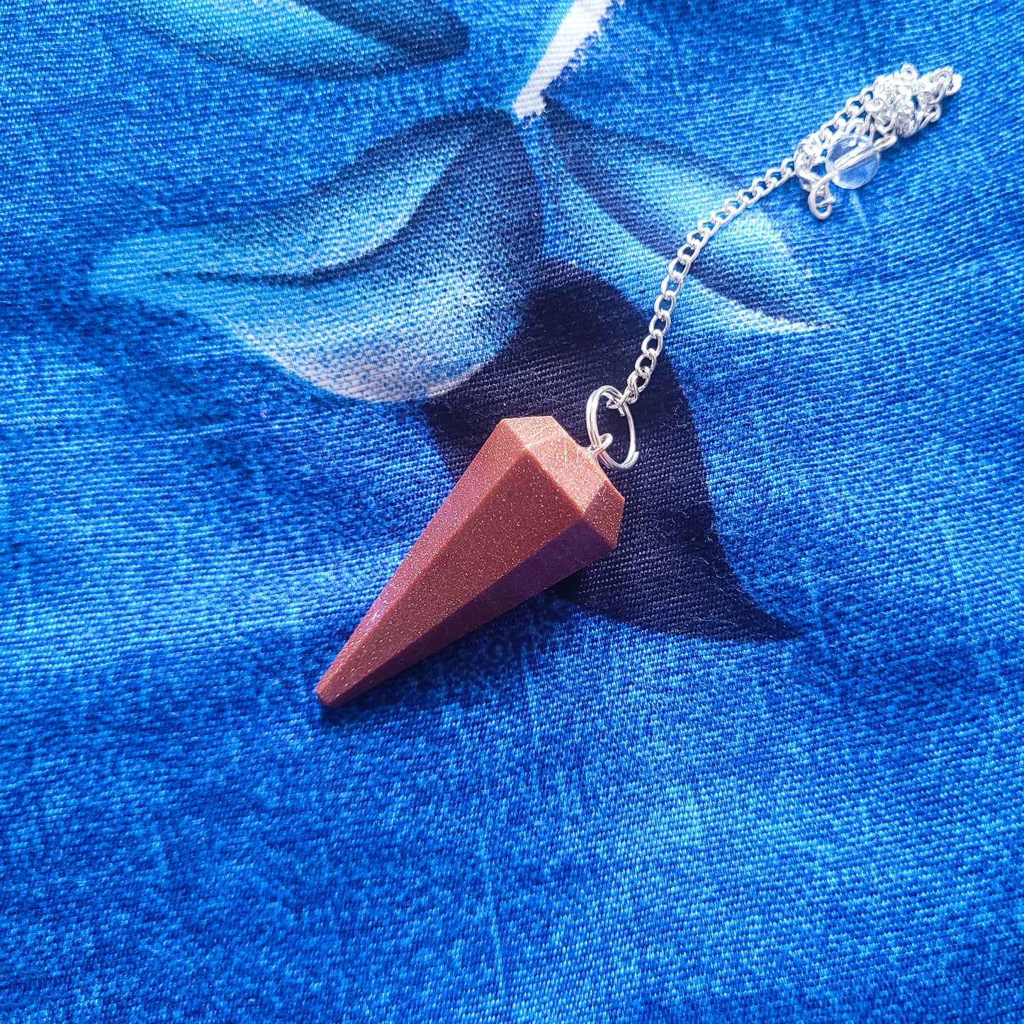 Energized Brown Gold Stone Pendulum