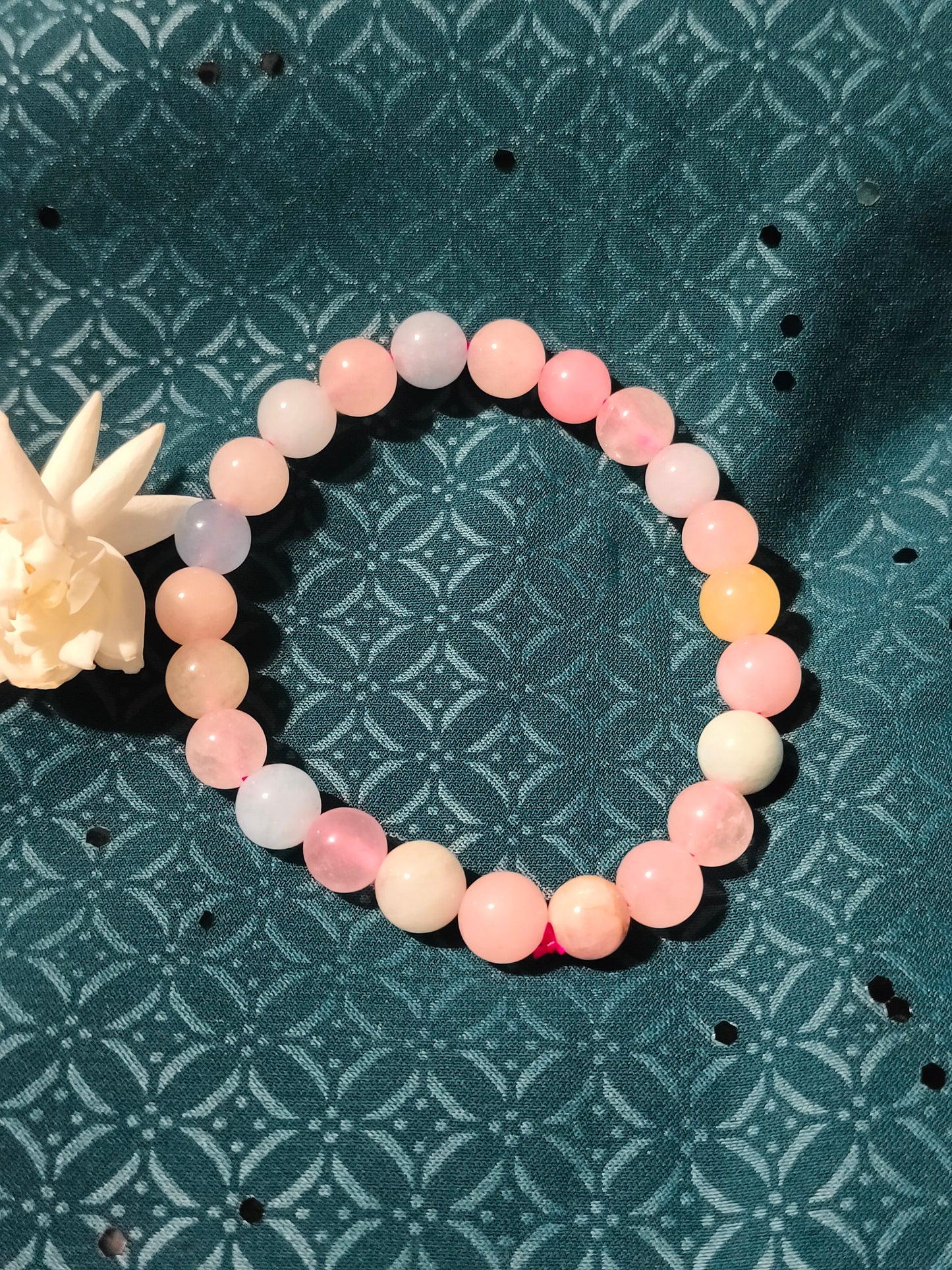 Energised morganite bracelet