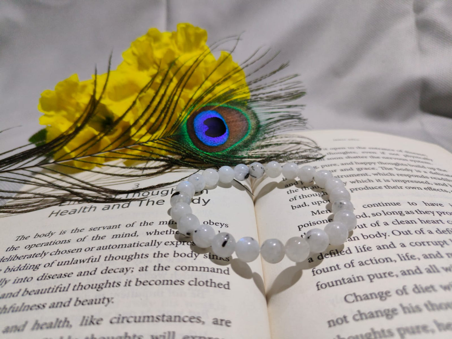 Energised moonstone bracelet