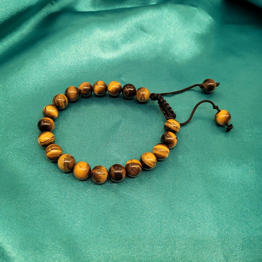 Energized Tiger Eye Adjustable Bracelet