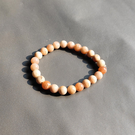 Energized Peach Moonstone Bracelet