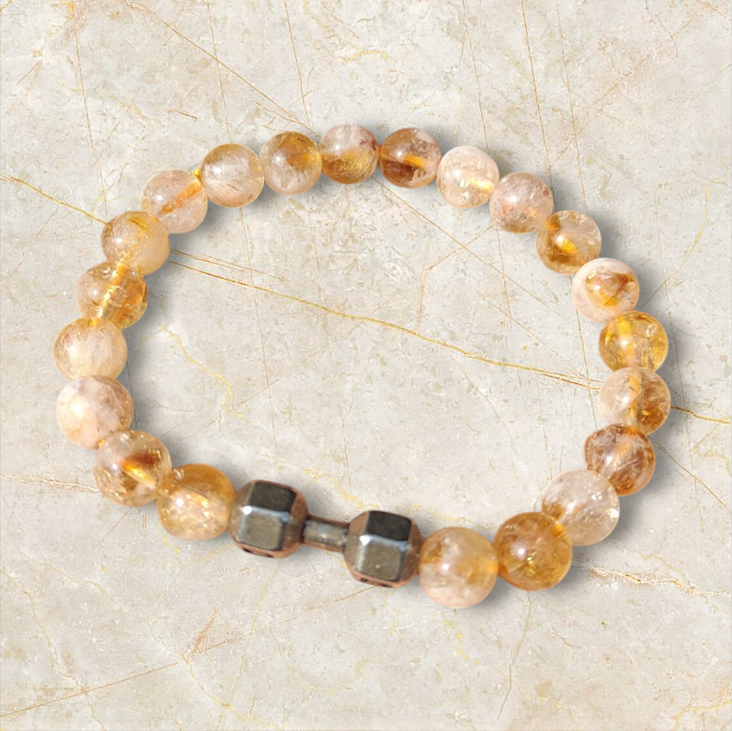 Energised fancy citrine bracelet