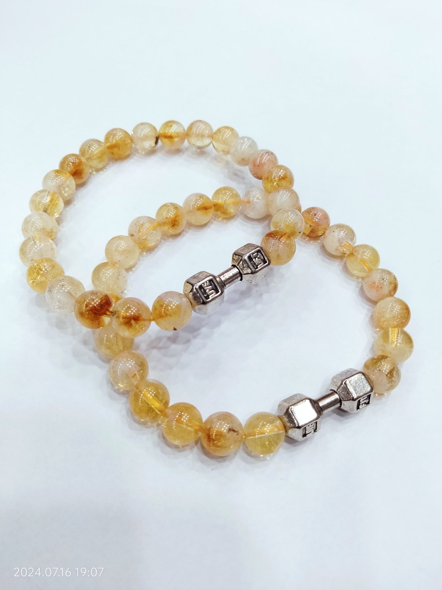 Energised fancy citrine bracelet